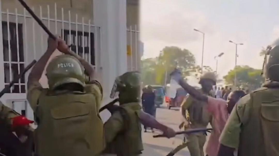 Polisi Vs Wafuasi wa Chadema Rungu Zapigwa