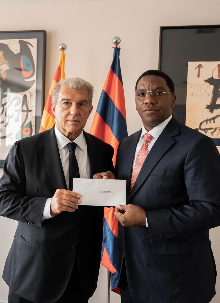 LAPORTA AMPA RAIS SAMIA SALAMU ZA POLE KUFUATIA KIFO CHA MWENZAWAKE
